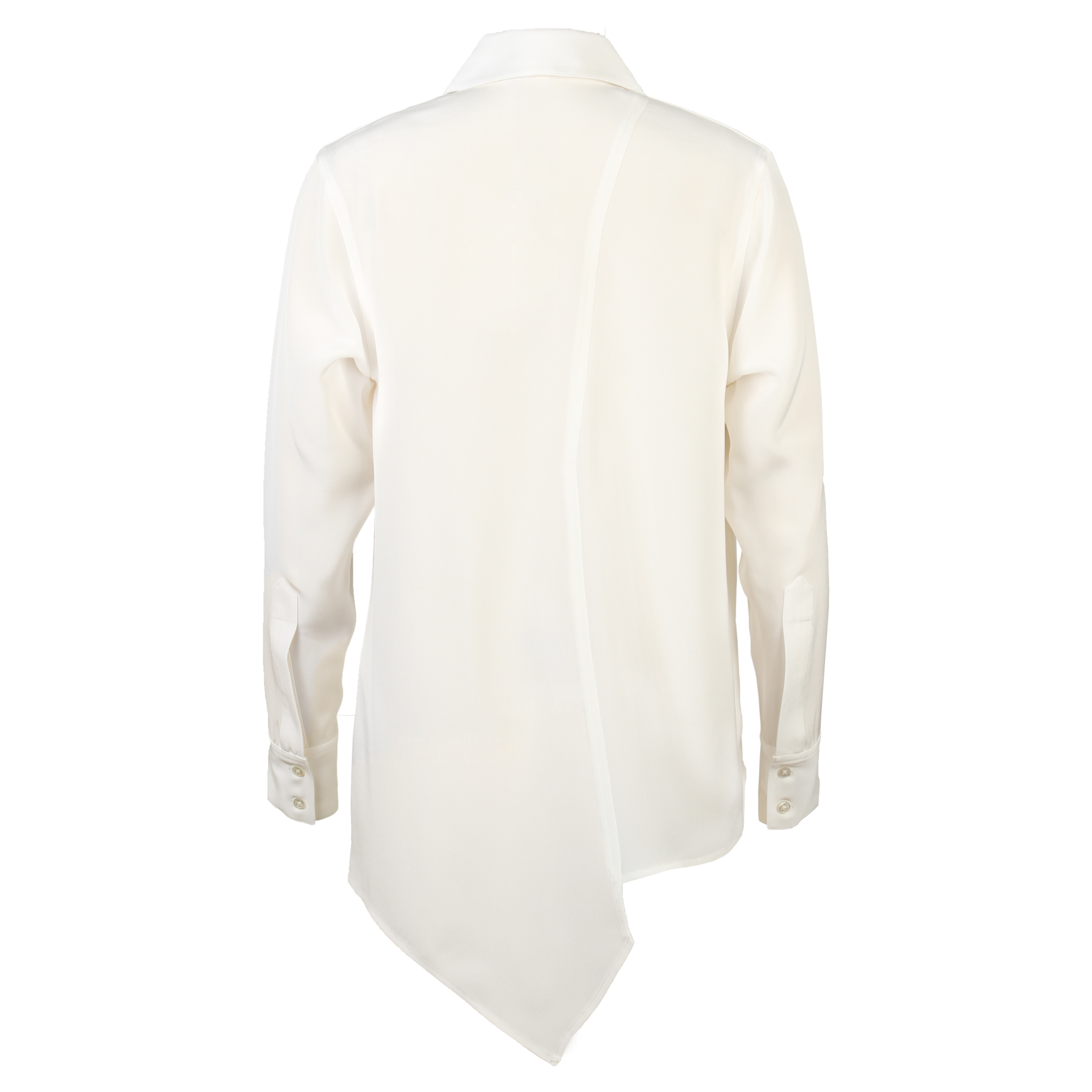 2WN Ailin Half-Body Draped Silk Shirt (3-Ply Crepe) – DREEMS 2WN Ailin Half-Body Draped Silk Shirt (3-Ply Crepe) – DREEMS