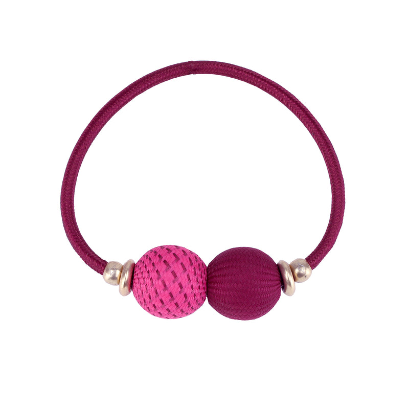 Leyla Gans Baller Necklace Berry Pink