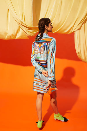 Kutnia Silk Short Zeugma Dress