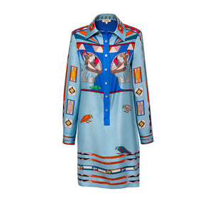 Kutnia Silk Short Zeugma Dress