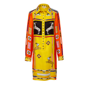 Kutnia Silk Short Zeugma Dress