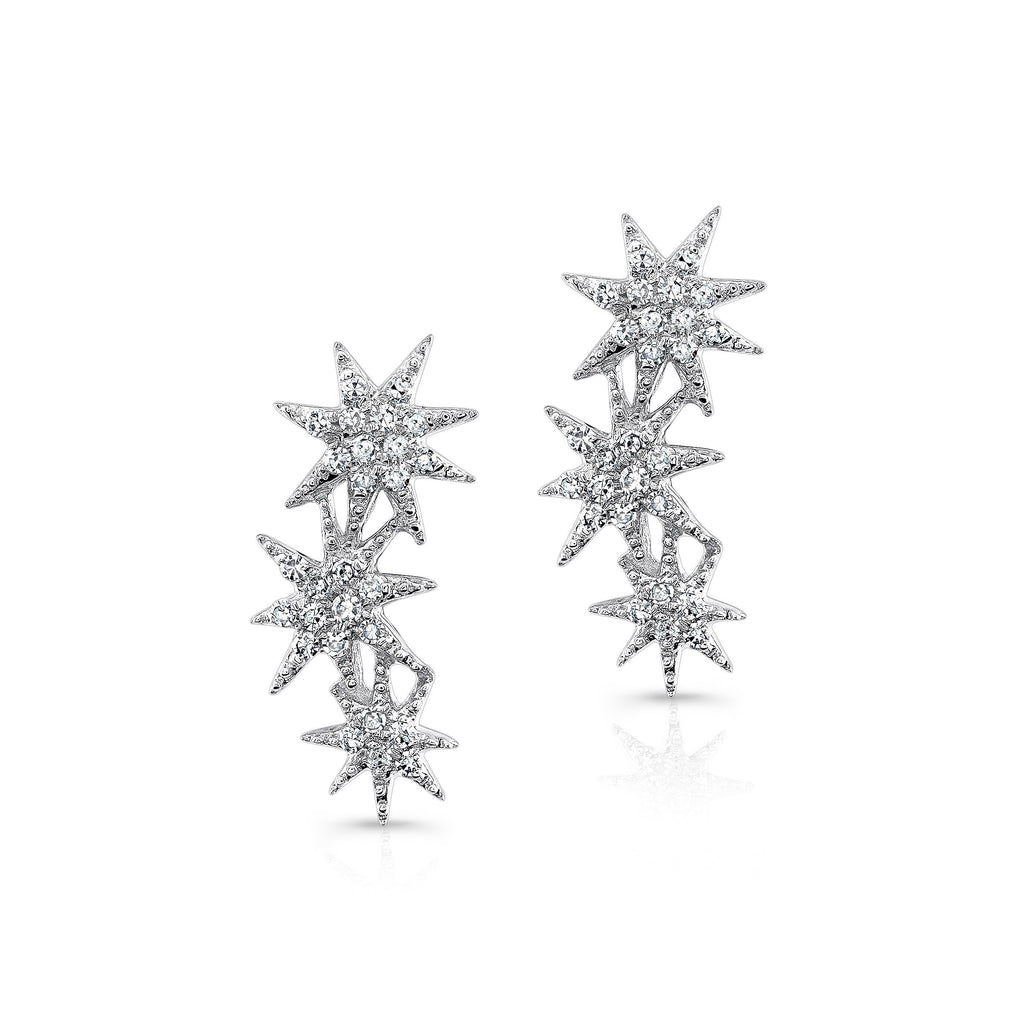 Anne Sisteron Triple Starburst Earrings-Earrings-DREEMS