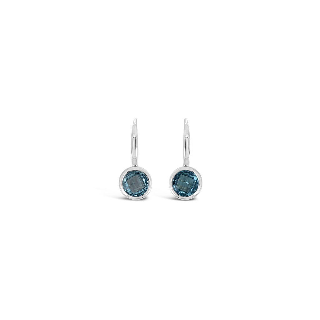 ELVERD DESIGNS Bloom Earrings Blue Topaz