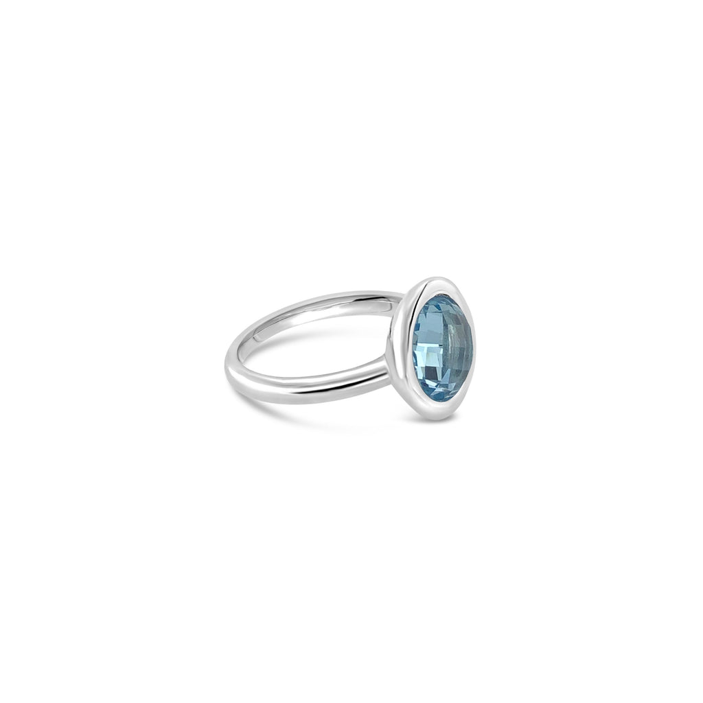 ELVERD DESIGNS Bloom Ring Blue Topaz-Rings-Elverd Designs-DREEMS