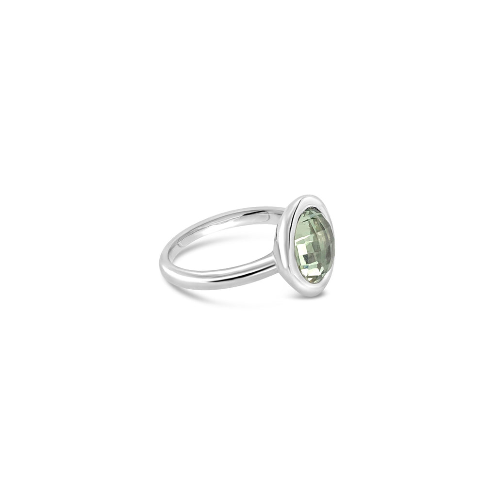 ELVERD DESIGNS Bloom Ring Green Amethyst-Rings-Elverd Designs-DREEMS