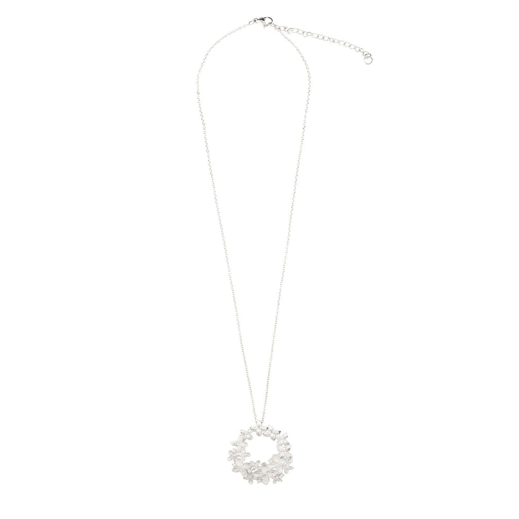 [in]trigue Reminisce Ixora Necklace - Silver-Necklaces-DREEMS