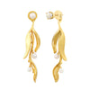[in]trigue Reminisce Orchid Bud Earrings - Gold-Earrings-DREEMS
