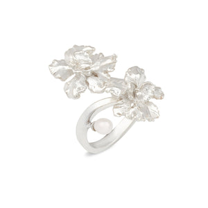 [in]trigue Reminisce Orchid Duo Ring - Silver-Rings-DREEMS