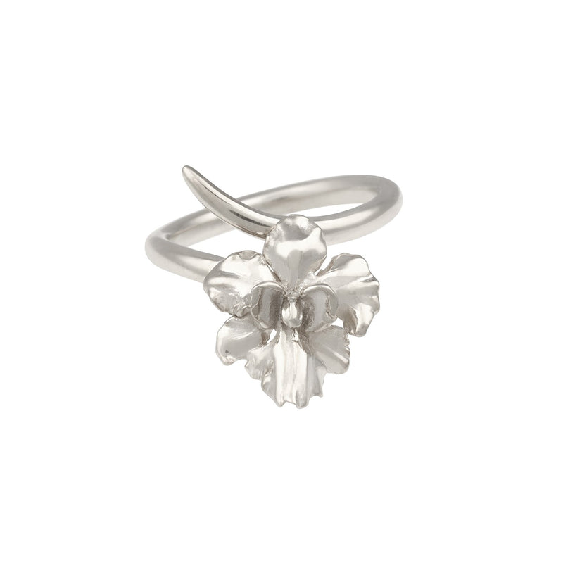 [in]trigue Reminisce Orchid Ring - Silver-Rings-DREEMS