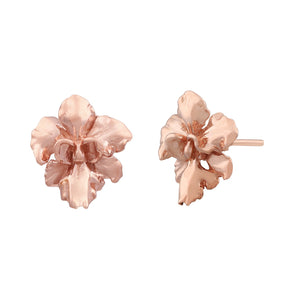 [in]trigue Reminisce Orchid Stud Earrings - Rose Gold-Earrings-DREEMS