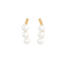 [in]trigue Voyage Pearl Ear Climber - Gold-Earrings-DREEMS