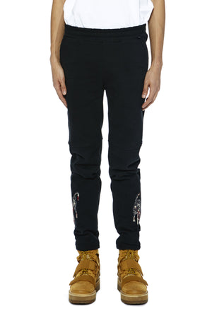 Khoman Room Rival Dogs Embroidered Joggers-Pants-DREEMS