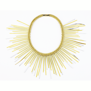 Leyla Gans Sunburst Necklace Gold, Silver