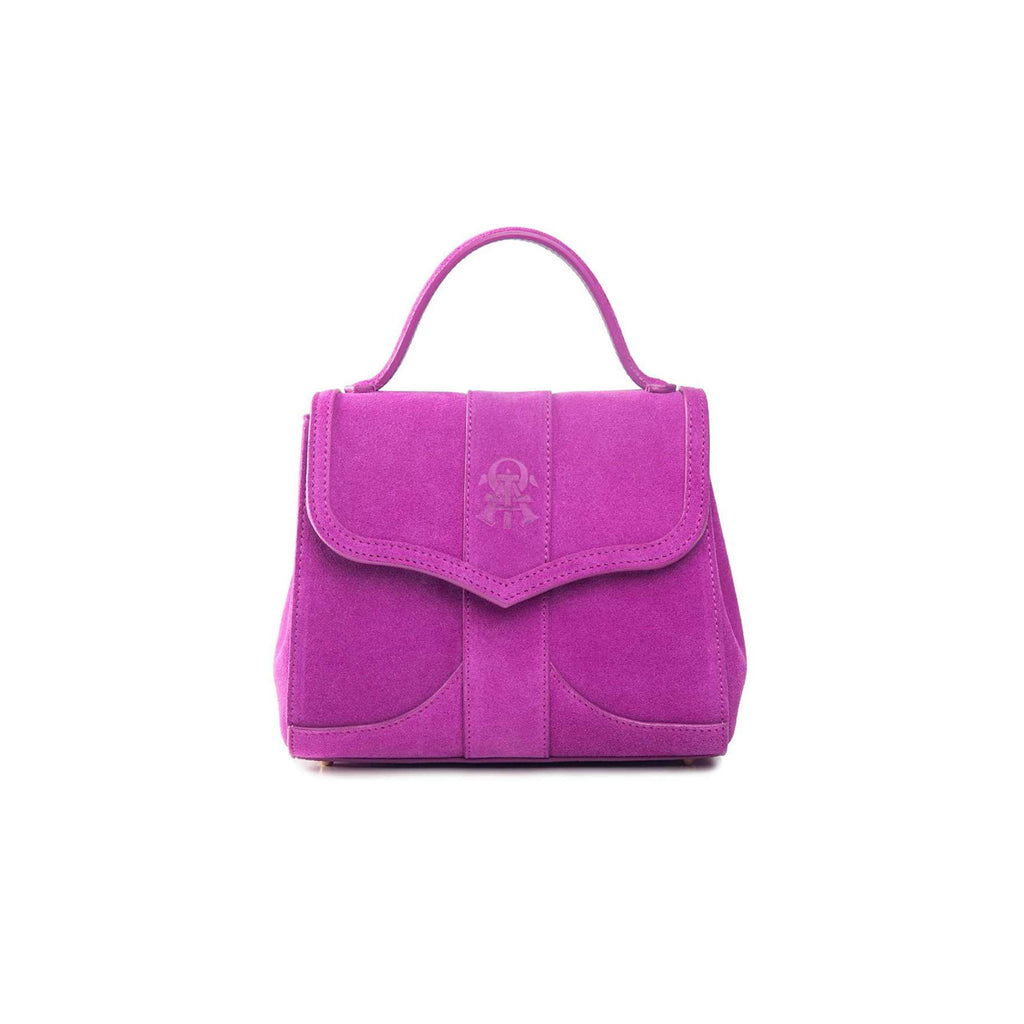 Alef Mini Aura Verbena Suede Leather Handbag