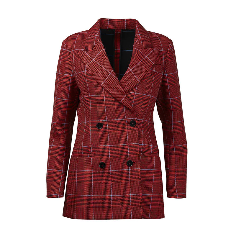 MSGM Giacca Check Double-Breasted Blazer