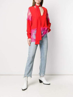 MSGM Lace-trimmed Blouse-Tops-DREEMS