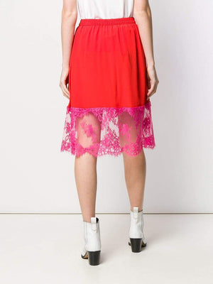 MSGM Lace-trimmed Skirt-Skirts-DREEMS