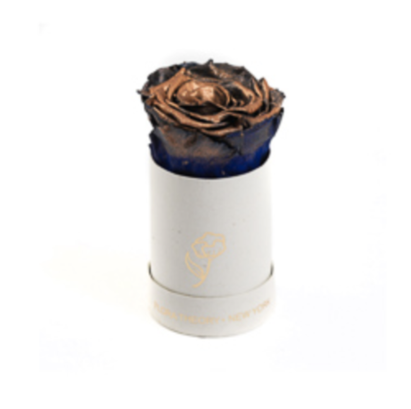 Preserved Roses Mini Rose Cream Box – Metallic Gold-Flowers-DREEMS