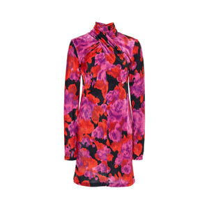 Richard Quinn Twisted Floral-Print Mini Dress-Dresses-DREEMS