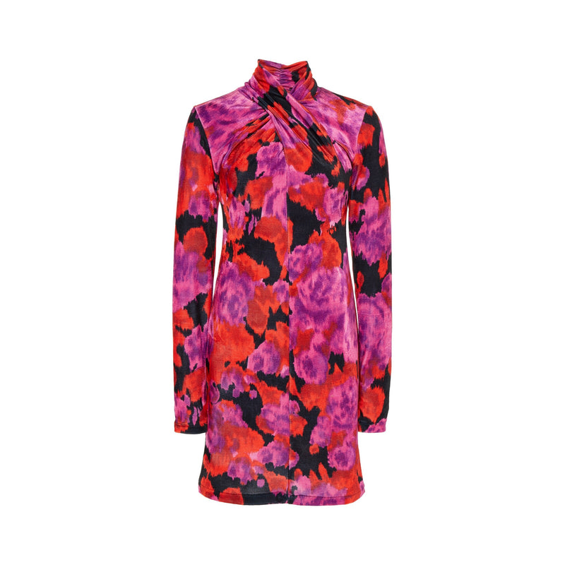 Richard Quinn Twisted Floral-Print Mini Dress-Dresses-DREEMS