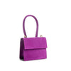 Alef Venus Verbena Purple Suede Leather Handbag